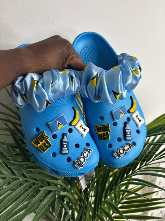 St Lucia Flag Crocs - Colour series