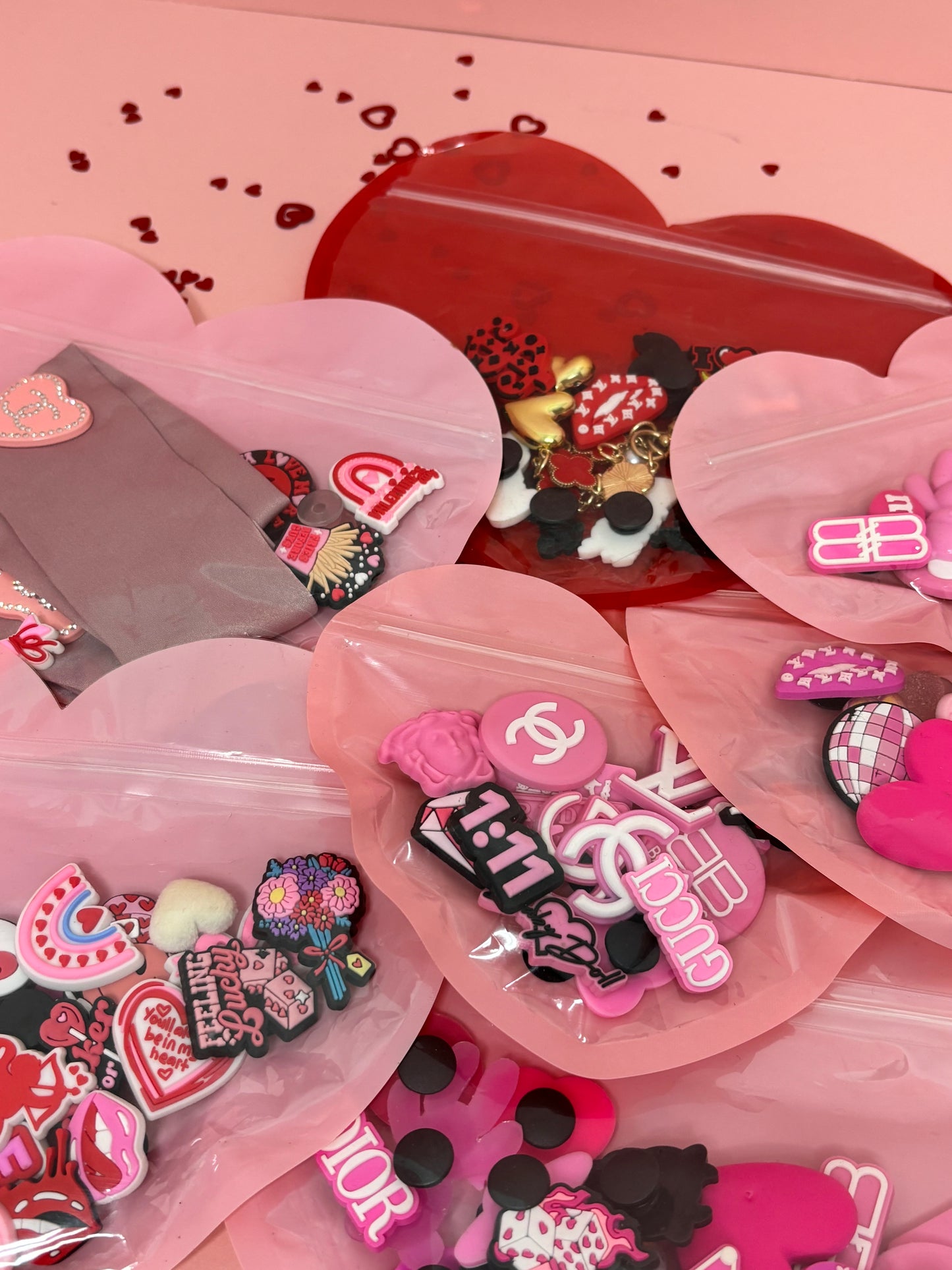 Valentines Croc Charm Bundles