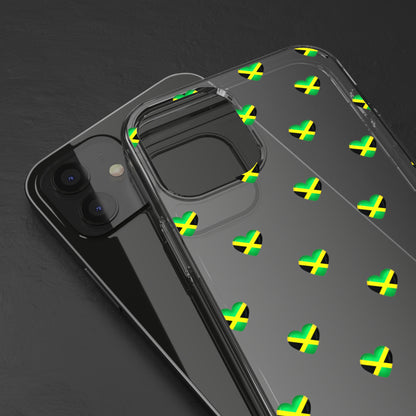 Jamaican Queen of Hearts Clear Phone Case