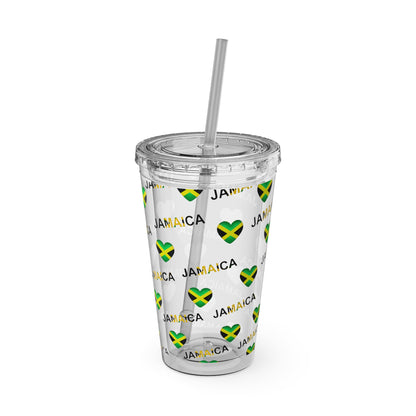 Queen of Hearts Jamaican Flag Tumbler