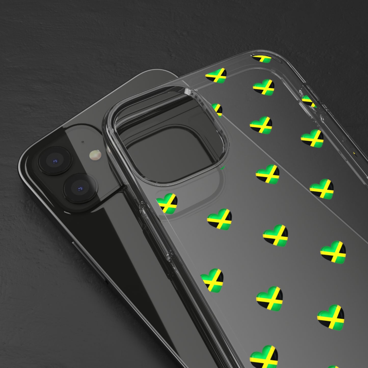 Jamaican Queen of Hearts Clear Phone Case