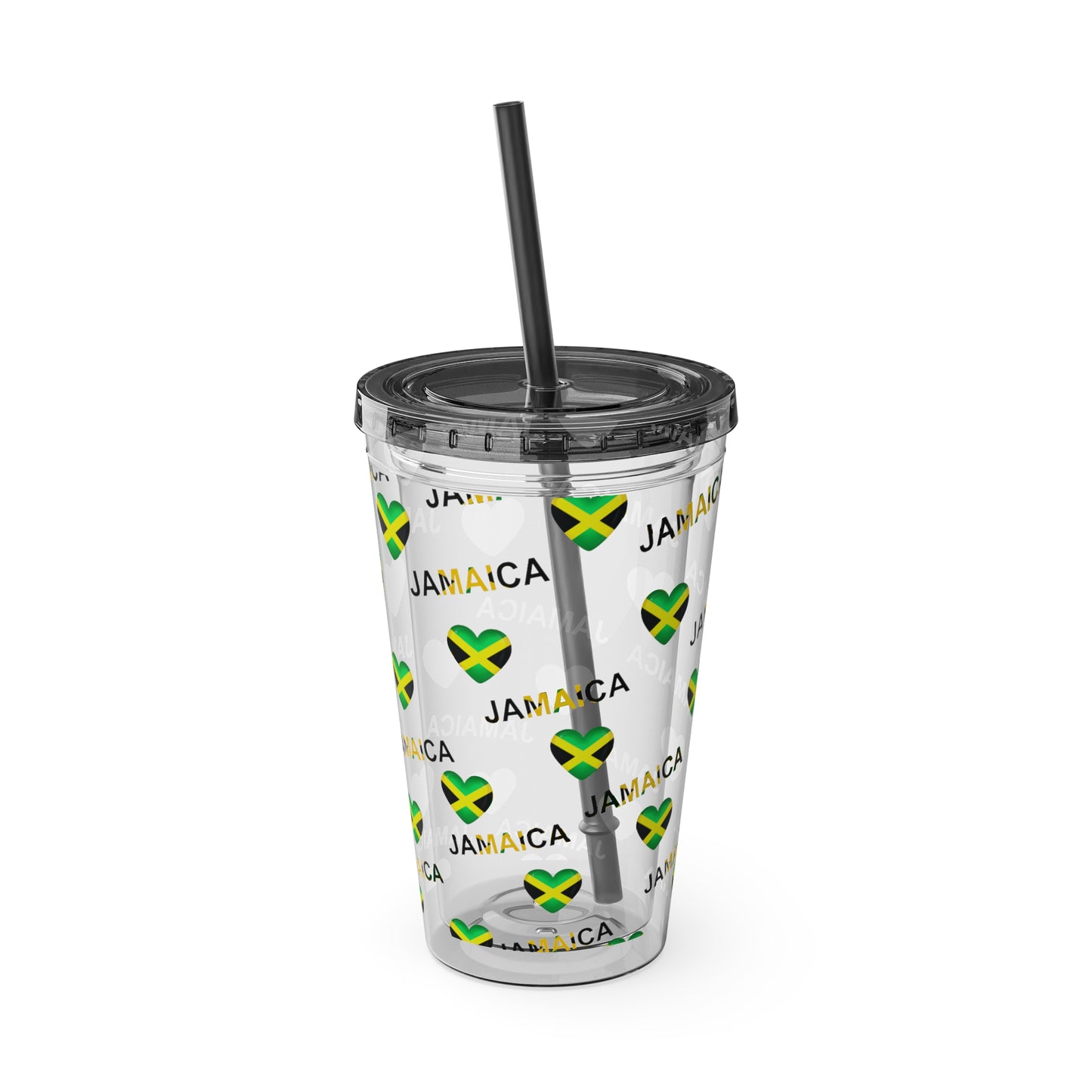 Queen of Hearts Jamaican Flag Tumbler