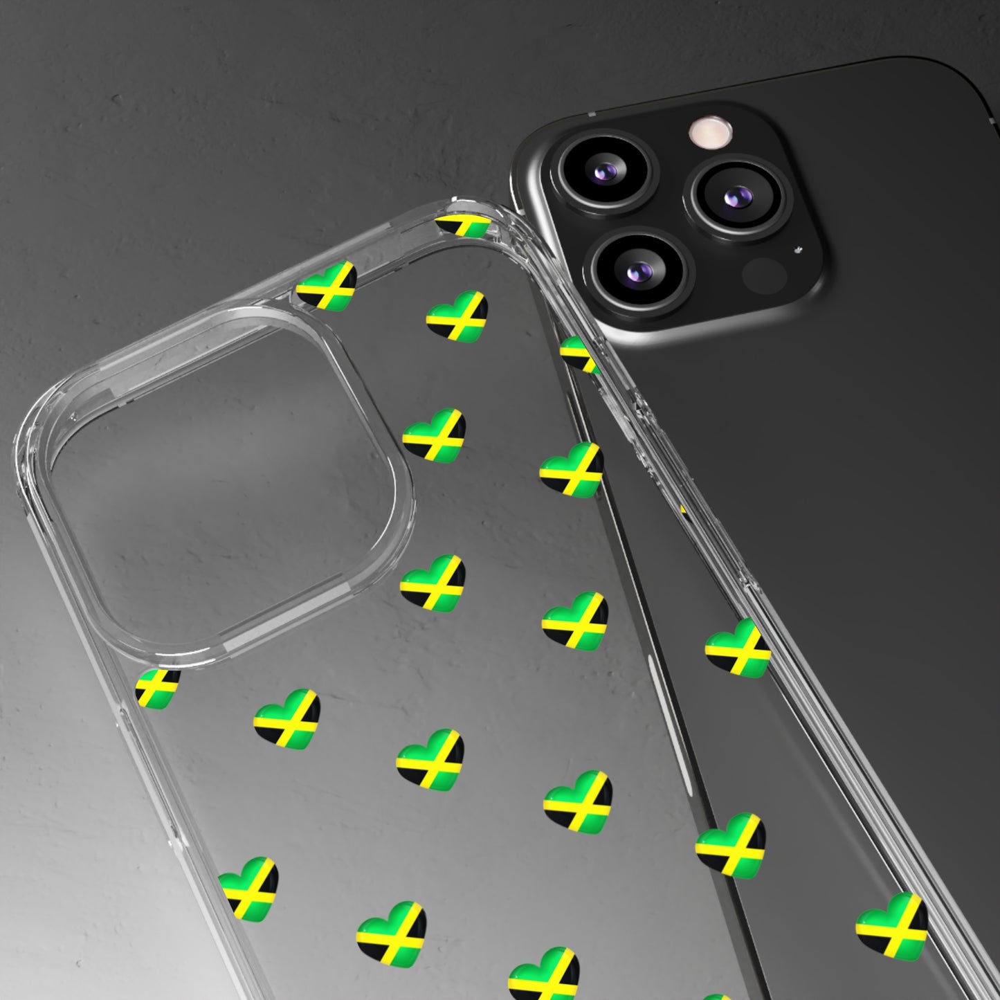 Jamaican Queen of Hearts Clear Phone Case