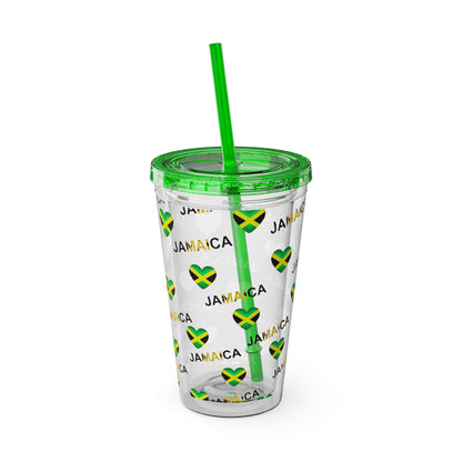 Queen of Hearts Jamaican Flag Tumbler