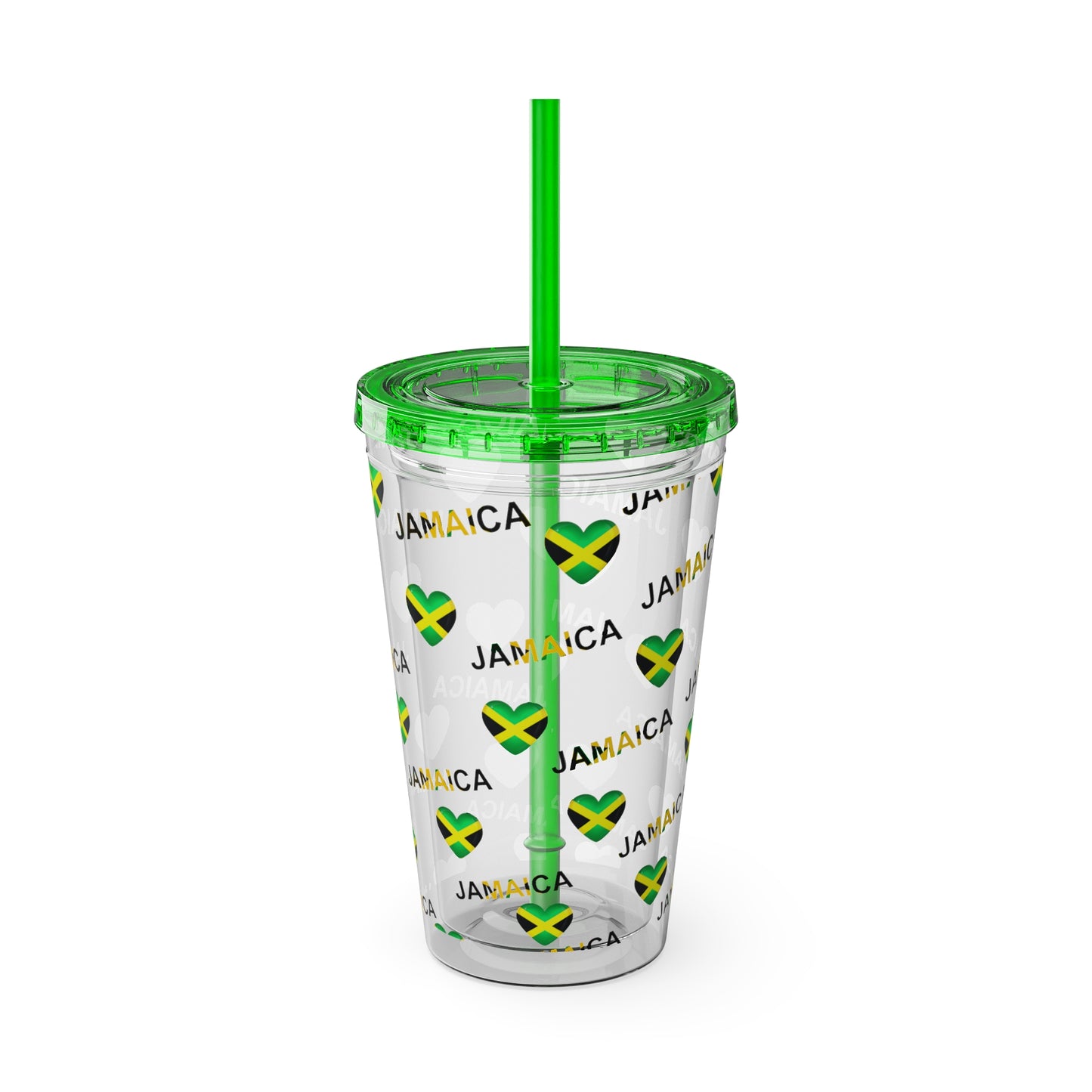 Queen of Hearts Jamaican Flag Tumbler