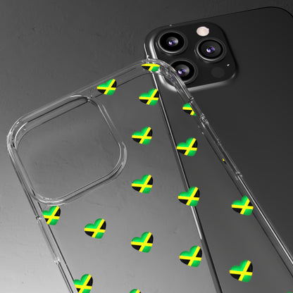 Jamaican Queen of Hearts Clear Phone Case