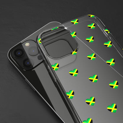 Jamaican Queen of Hearts Clear Phone Case