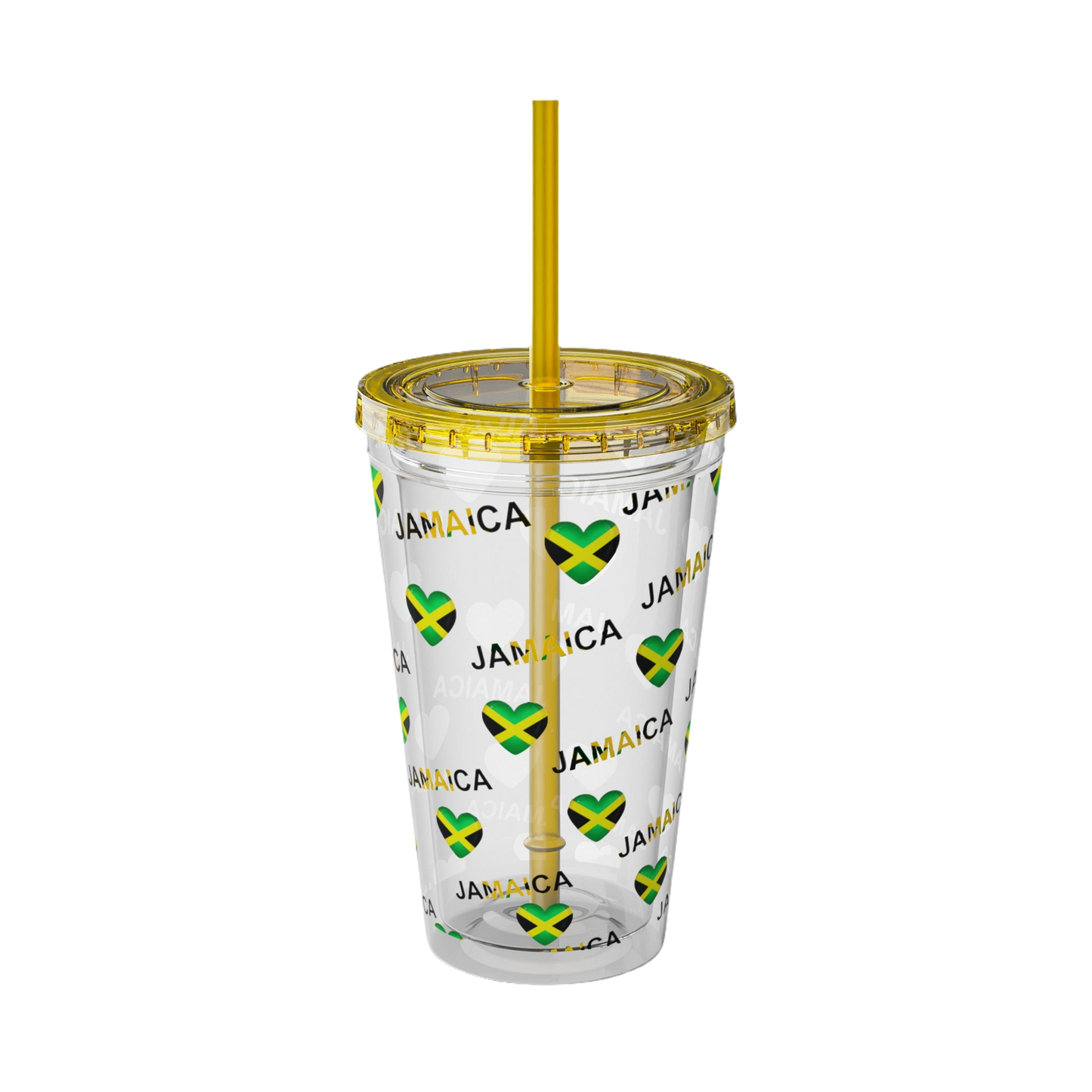 Queen of Hearts Jamaican Flag Tumbler