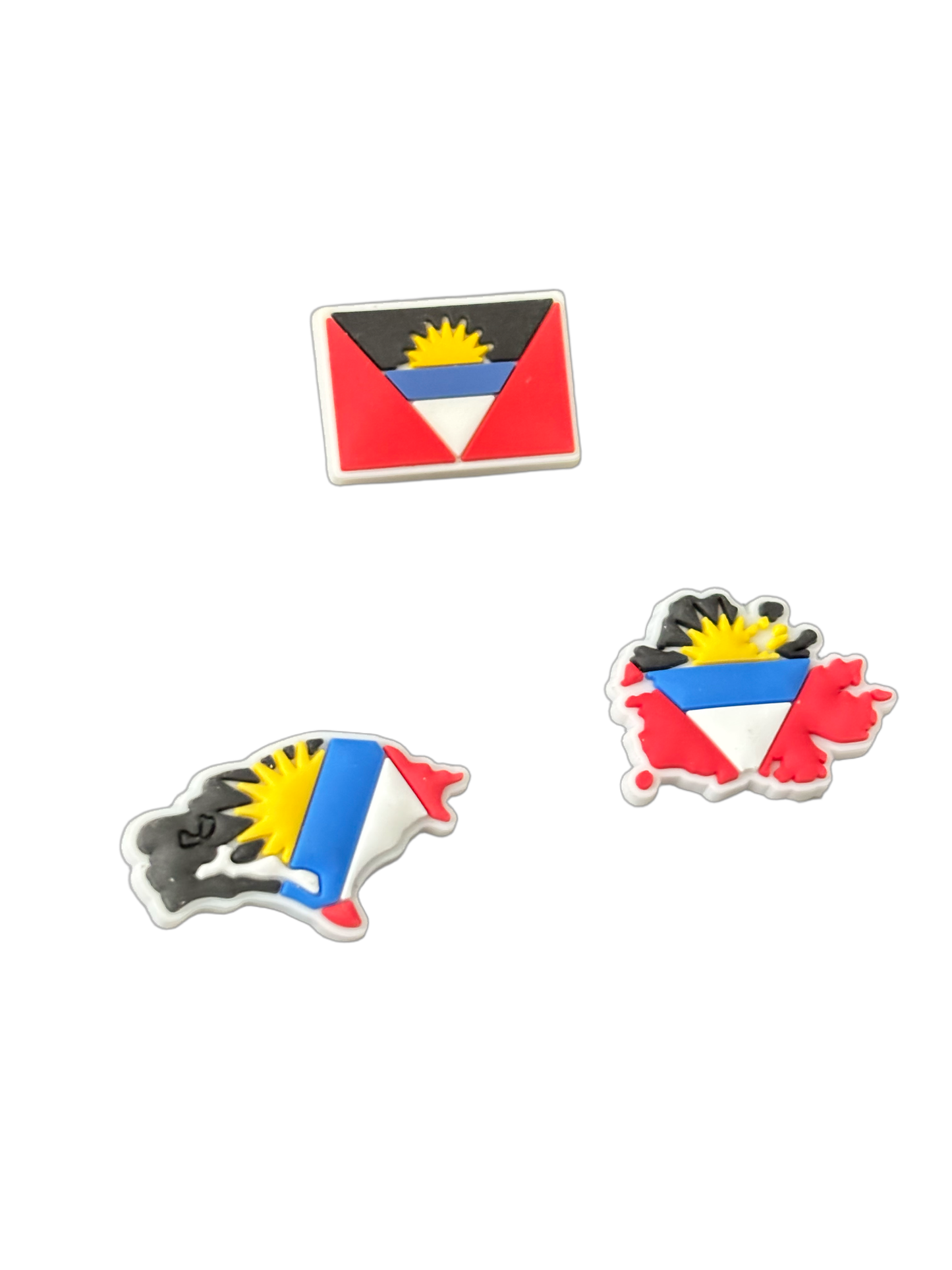 Antigua flag croc charms