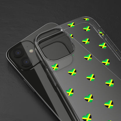 Jamaican Queen of Hearts Clear Phone Case