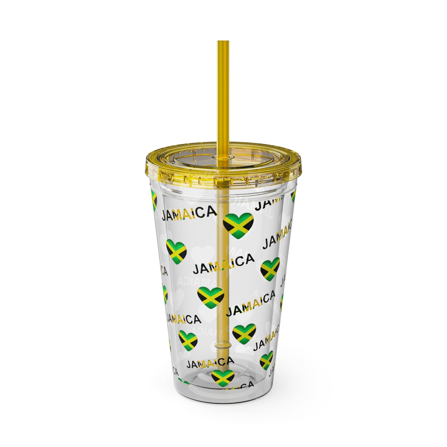 Queen of Hearts Jamaican Flag Tumbler