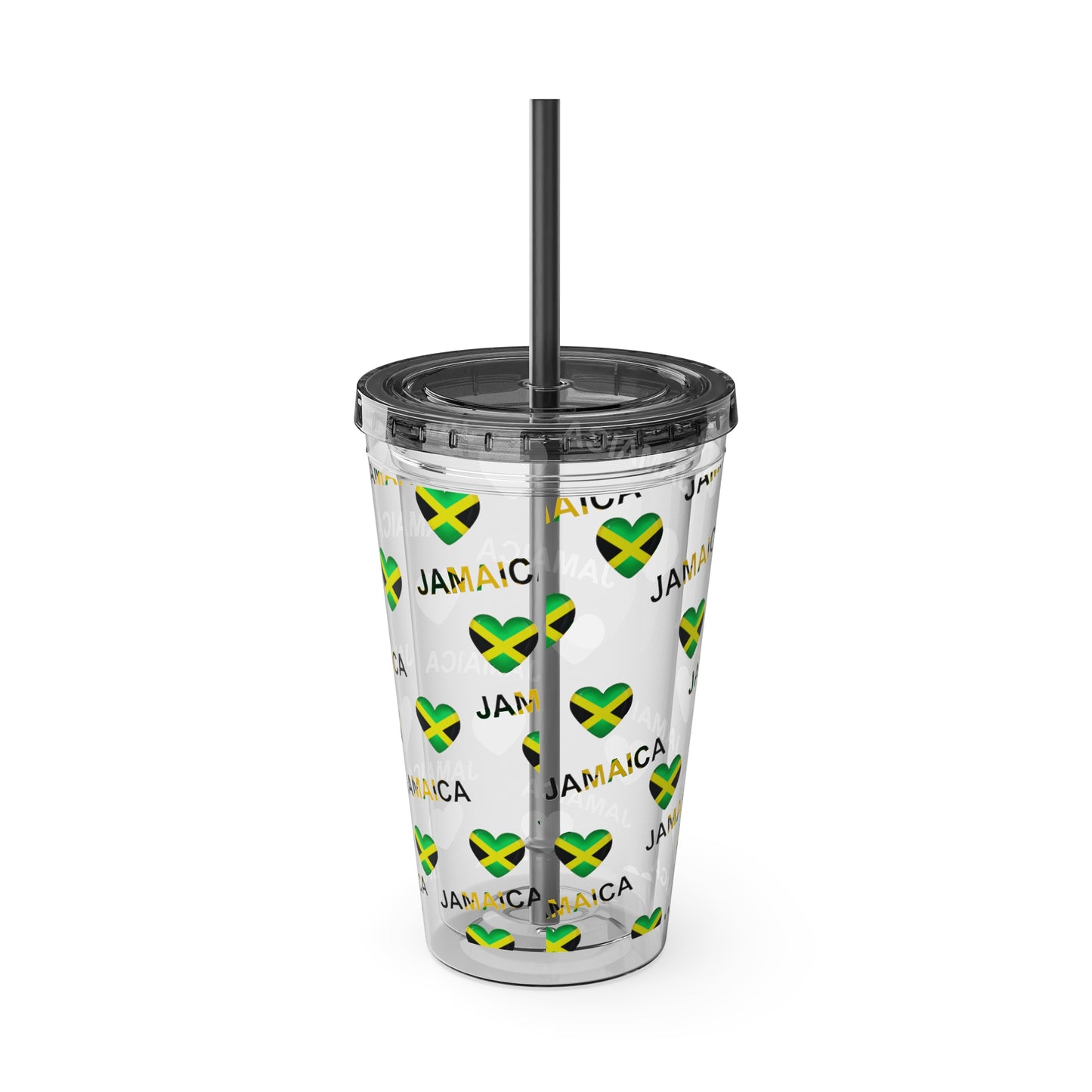 Queen of Hearts Jamaican Flag Tumbler