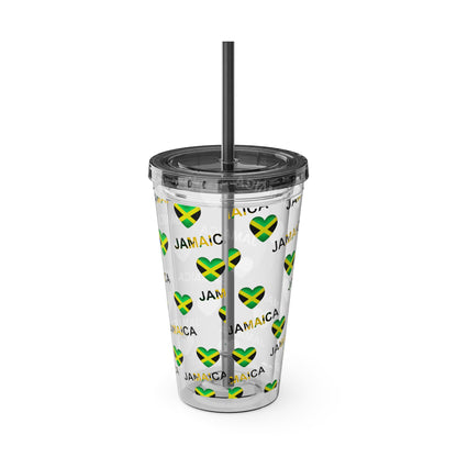 Queen of Hearts Jamaican Flag Tumbler