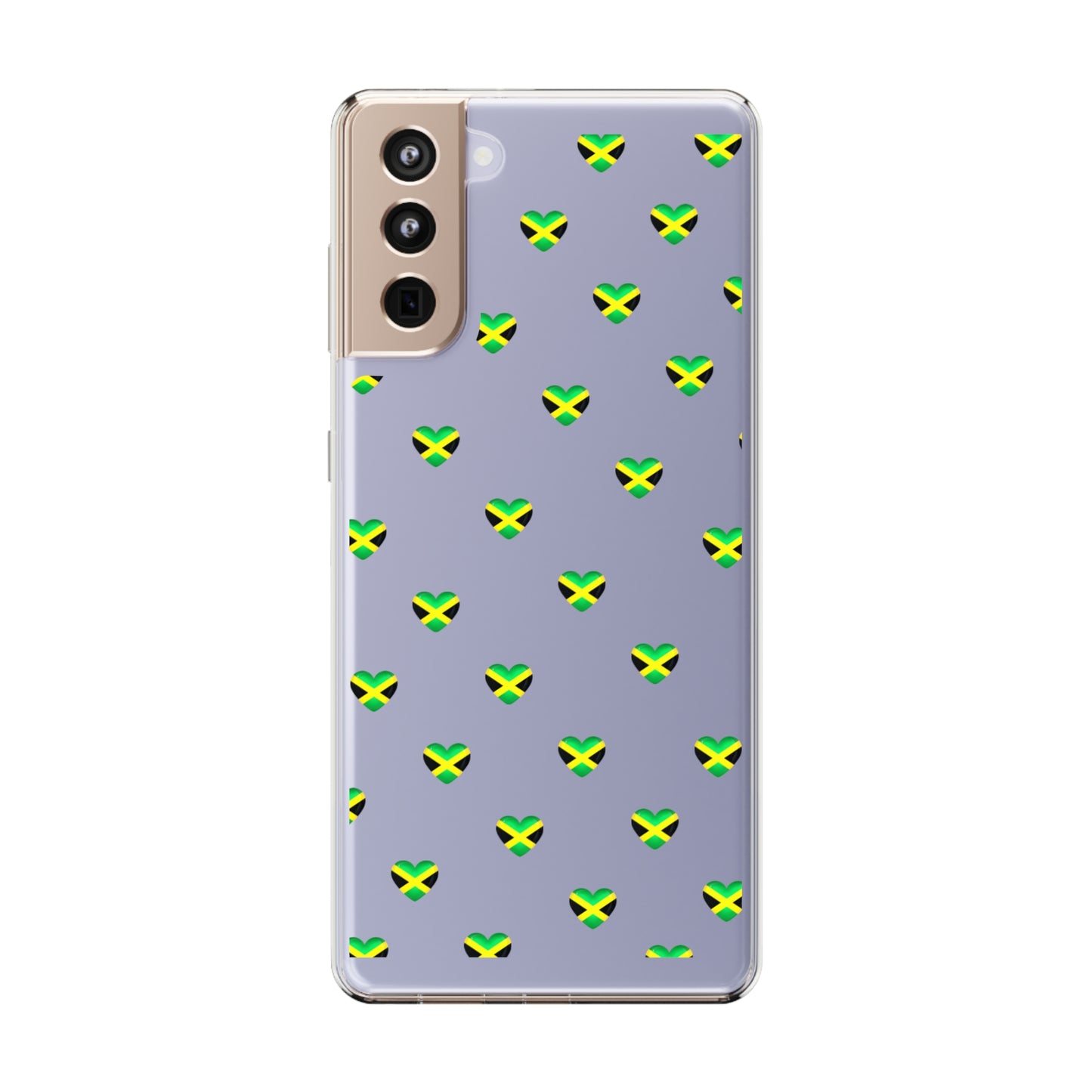 Jamaican Queen of Hearts Clear Phone Case