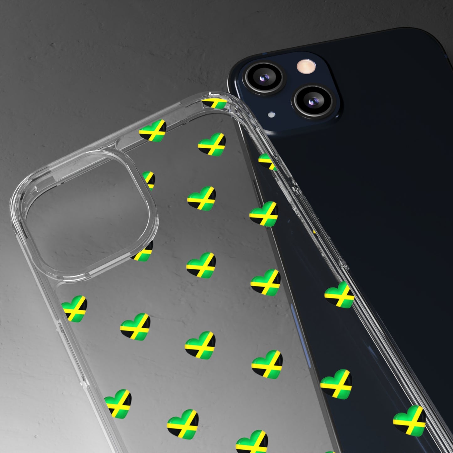 Jamaican Queen of Hearts Clear Phone Case