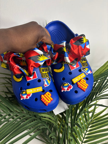 Antigua Flag Crocs - Colour Series