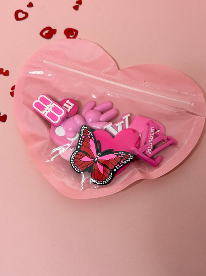 Valentines Croc Charm Bundles