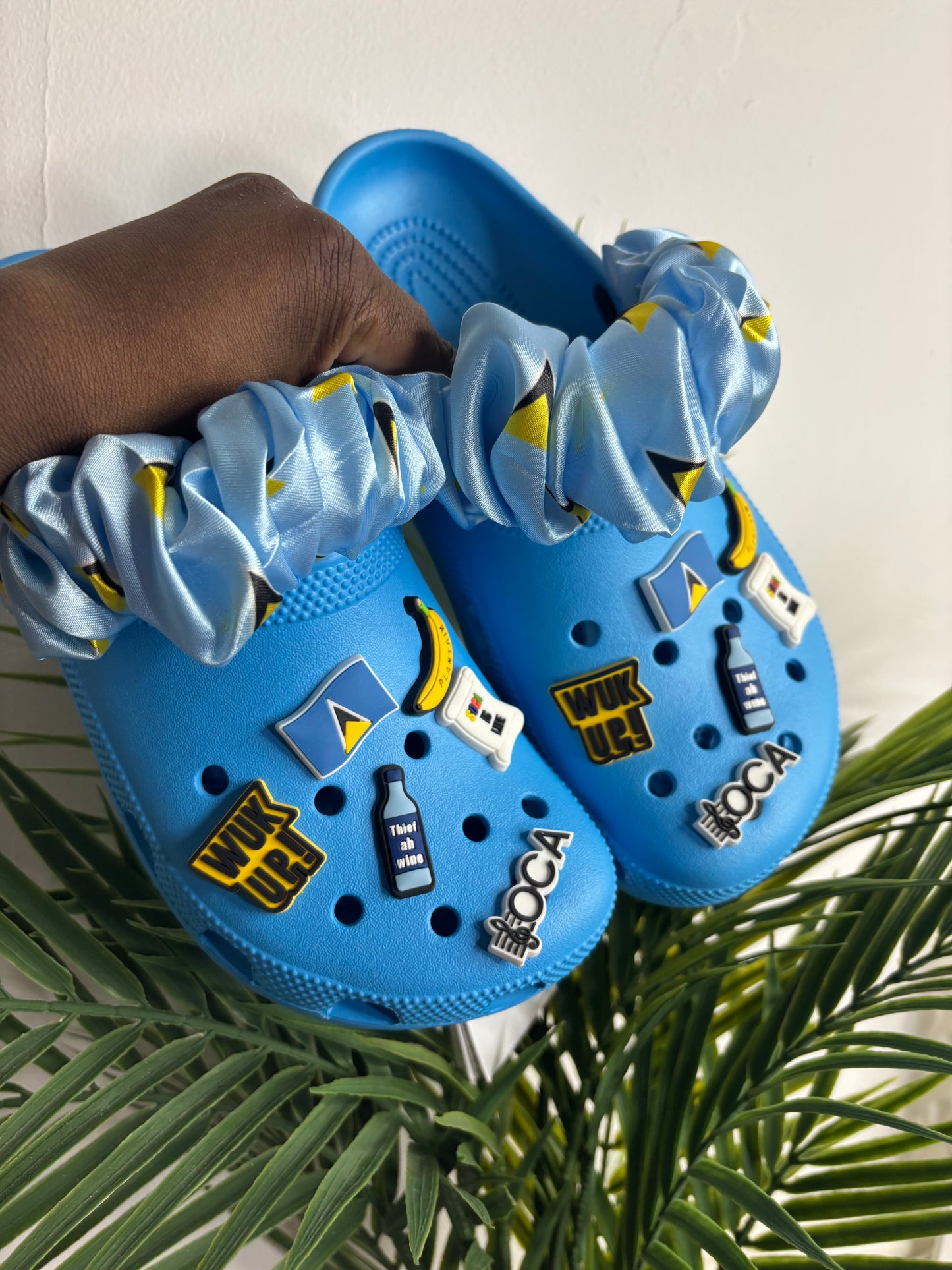 St Lucia Flag Crocs - Colour series