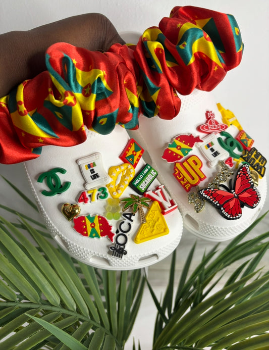 Yellow Custom Grenada Flag Crocs