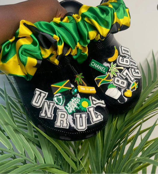 Unruly Jamaica Flag Crocs