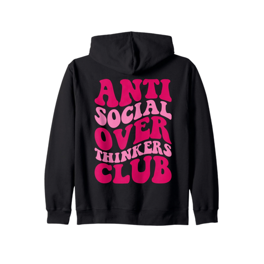 Anti-Social Overthinkers Club Hoodie